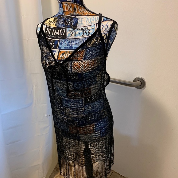 Small Fishnet with Fringe Nightgown Ensemble - Picture 6 of 10